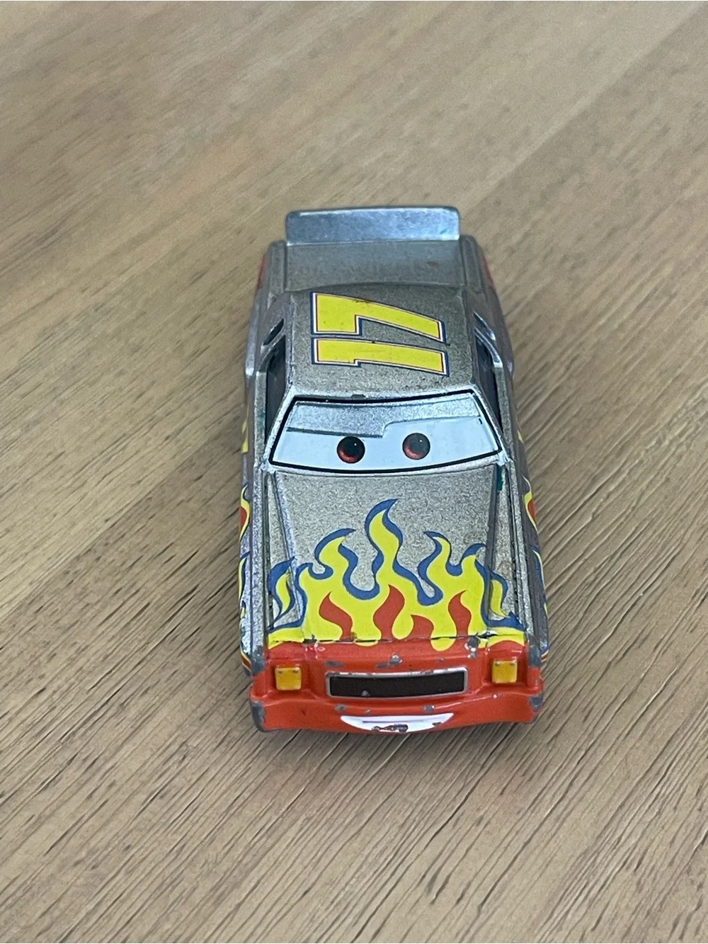Disney Pixar Cars DARRELL CARTRIP #17 Mattel Diecast Flames
